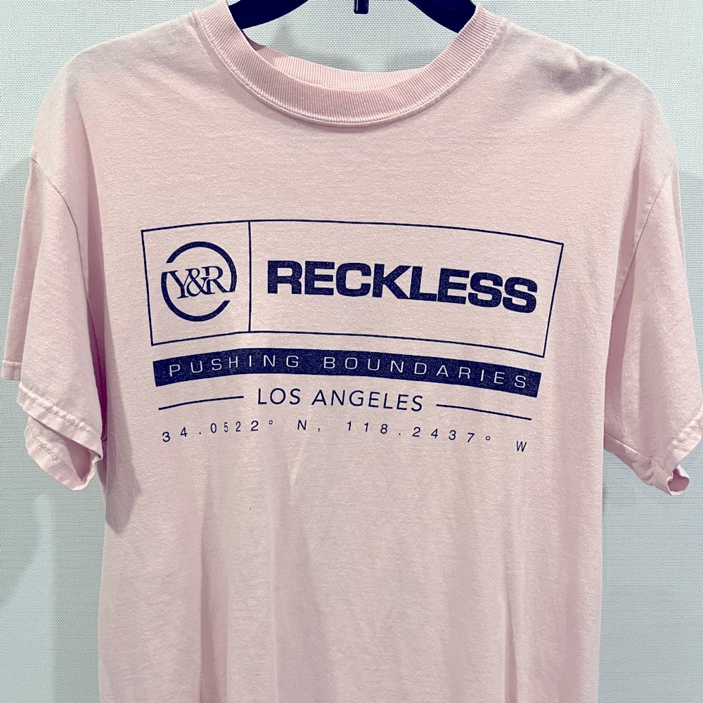 Young & Reckless Pink T-Shirt M